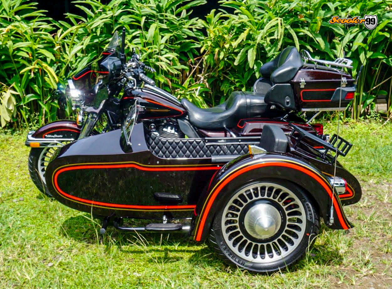 Harley Davidson Sidecar – side view with touring seat